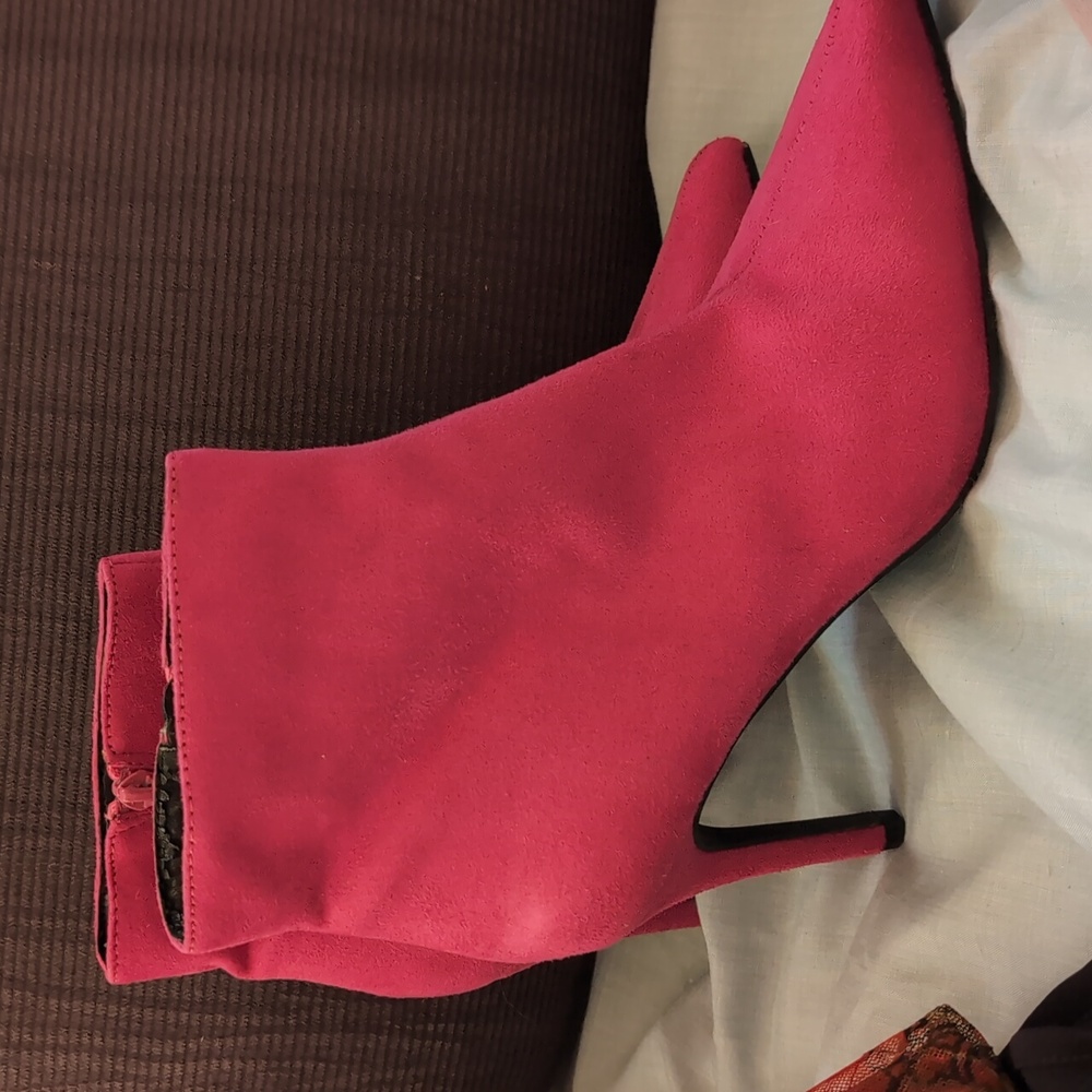 Pink booties